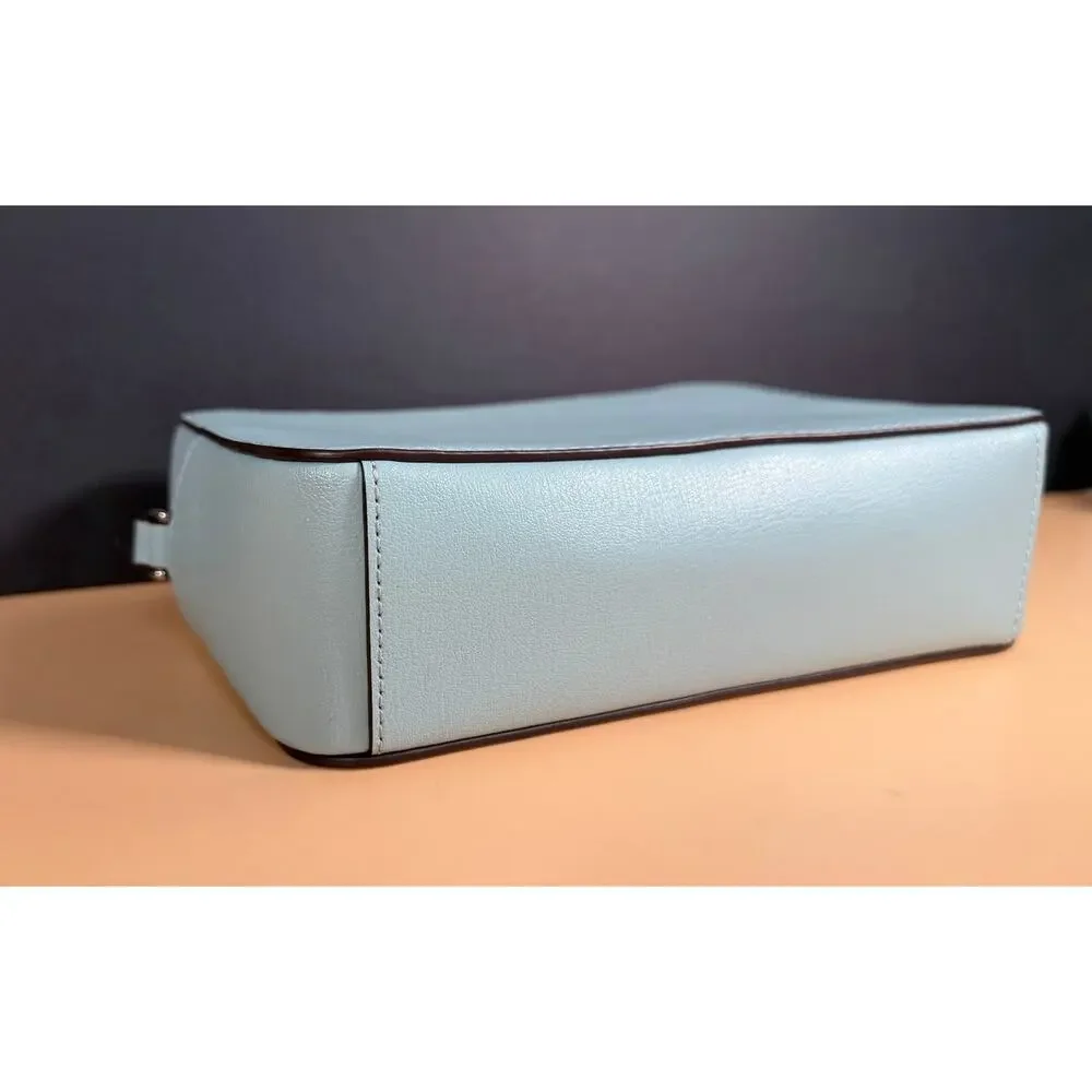 Kate Spade New York Harper Turquoise Aqua Pool Leather Crossbody Shoulder Bag